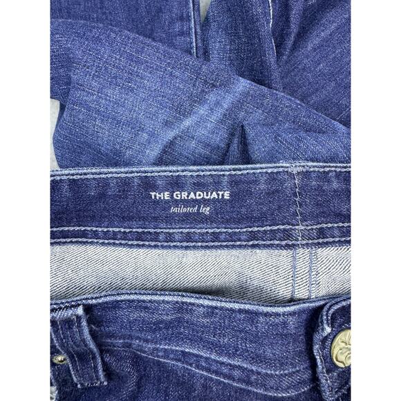 Adriano Goldschmeid The Graduate Straight Jeans Men's‎ 40R Blue Dark Wash - Picture 6 of 12